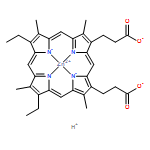 Zincate(2-), [7,12-diethyl-3,8,13,17-tetramethyl-21H,23H-porphine-2,18-dipropanoato(4-)-κN21,κN22,κN23,κN24]-, hydrogen (1:2), (SP-4-2)-