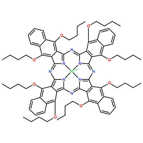 Nickel,[5,9,14,18,23,27,32,36-octabutoxy-37H,39H-tetranaphtho[2,3-b:2',3'-g:2'',3''-l:2''',3'''-q]porphyrazinato(2-)-kN37,kN38,kN39,kN40]-, (SP-4-1)-