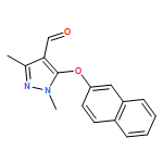 1H-Pyrazole-4-carboxaldehyde, 1,3-dimethyl-5-(2-naphthalenyloxy)-