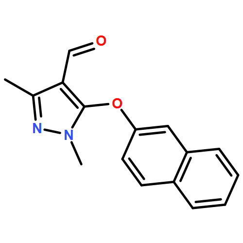 1H-Pyrazole-4-carboxaldehyde, 1,3-dimethyl-5-(2-naphthalenyloxy)-