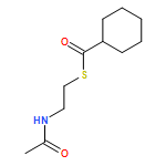 Cyclohexanecarbothioic acid, S-[2-(acetylamino)ethyl] ester