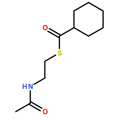 Cyclohexanecarbothioic acid, S-[2-(acetylamino)ethyl] ester