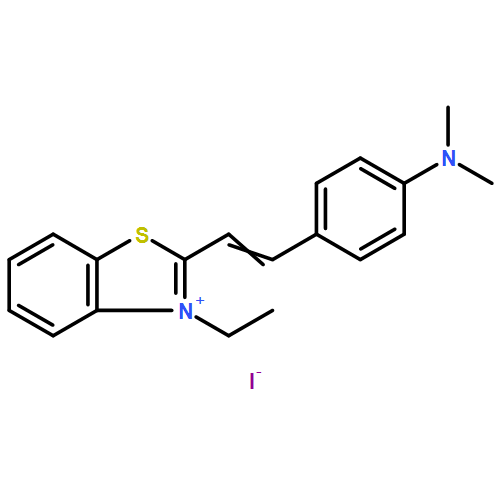 4-[2-(3-ETHYL-1,3-BENZOTHIAZOL-3-IUM-2-YL)ETHENYL]-N,N-DIMETHYLANILINE;IODIDE 