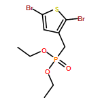 Phosphonic acid, P-[(2,5-dibromo-3-thienyl)methyl]-, diethyl ester