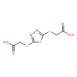 2-[[5-(CARBOXYMETHYLSULFANYL)-1,3,4-THIADIAZOL-2-YL]SULFANYL]ACETIC ACID 