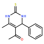 1-(6-METHYL-4-PHENYL-2-SULFANYLIDENE-3,4-DIHYDRO-1H-PYRIMIDIN-5-YL)ETHANONE 