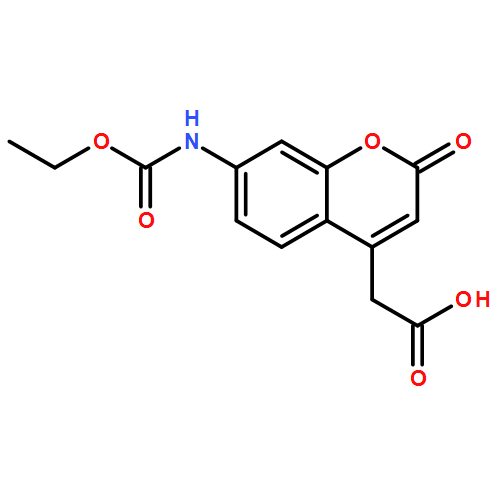 2-[7-(ETHOXYCARBONYLAMINO)-2-OXOCHROMEN-4-YL]ACETIC ACID 