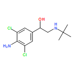 Benzenemethanol, 4-amino-3,5-dichloro-α-[[(1,1-dimethylethyl)amino]methyl]-