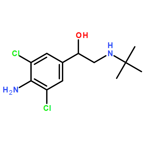 Benzenemethanol, 4-amino-3,5-dichloro-α-[[(1,1-dimethylethyl)amino]methyl]-