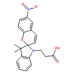 Spiro[2H-1-benzopyran-2,2'-[2H]indole]-1'(3'H)-propanoic acid, 3',3'-dimethyl-6-nitro-