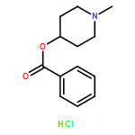 4-Piperidinol, 1-methyl-, 4-benzoate, hydrochloride (1:1)