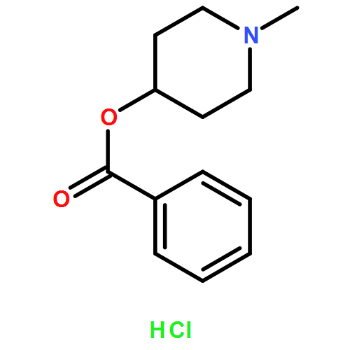 4-Piperidinol, 1-methyl-, 4-benzoate, hydrochloride (1:1)