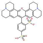 1H,5H,11H,15H-Xantheno[2,3,4-ij:5,6,7-i'j']diquinolizin-18-ium,9-(2,4-disulfophenyl)-2,3,6,7,12,13,16,17-octahydro-, inner salt