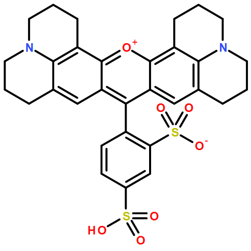 1H,5H,11H,15H-Xantheno[2,3,4-ij:5,6,7-i'j']diquinolizin-18-ium,9-(2,4-disulfophenyl)-2,3,6,7,12,13,16,17-octahydro-, inner salt