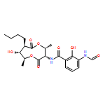 Benzamide, N-[(3S,4R,7R,8R,9S)-7-butyl-8-hydroxy-4,9-dimethyl-2,6-dioxo-1,5-dioxonan-3-yl]-3-(formylamino)-2-hydroxy-