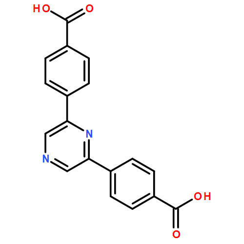 Benzoic acid, 4,4'-(2,6-pyrazinediyl)bis-