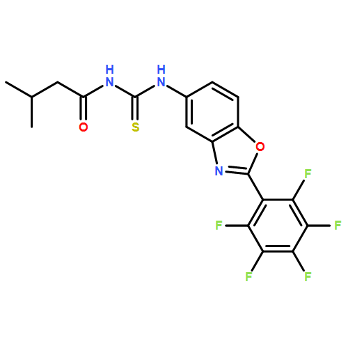 3-METHYL-N-{[2-(PENTAFLUOROPHENYL)-1,3-BENZOXAZOL-5-YL]CARBAMOTHIOYL}BUTANAMIDE