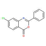 4H-3,1-Benzoxazin-4-one, 7-chloro-2-phenyl-