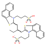 Naphtho[1,2-d]thiazolium,1-(3-sulfopropyl)-2-[2-[[1-(3-sulfopropyl)naphtho[1,2-d]thiazol-2(1H)-ylidene]methyl]-1-buten-1-yl]-,inner salt