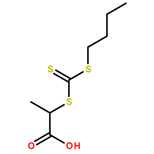 Propanoic acid, 2-[[(butylthio)thioxomethyl]thio]-