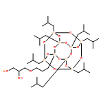 1,2-Propanediol, 3-[3-[3,5,7,9,11,13,15-heptakis(2-methylpropyl)pentacyclo[9.5.1.13,9.15,15.17,13]octasiloxan-1-yl]propoxy]- 