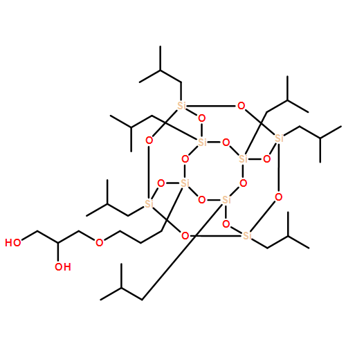 1,2-Propanediol, 3-[3-[3,5,7,9,11,13,15-heptakis(2-methylpropyl)pentacyclo[9.5.1.13,9.15,15.17,13]octasiloxan-1-yl]propoxy]- 