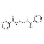 3-Pyridinecarboxamide, N,N'-1,2-ethanediylbis-