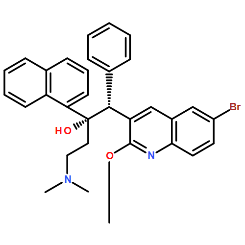 (1R,2S)-1-(6-Bromo-2-methoxyquinolin-3-yl)-4-(dimethylamino)-2-(naphthalen-1-yl)-1-phenylbutan-2-ol