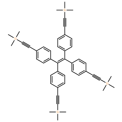 Benzene, 1,1',1'',1'''-(1,2-ethenediylidene)tetrakis[4-[2-(trimethylsilyl)ethynyl]-