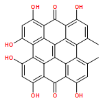 1,3,4,6,8,13-Hexahydroxy-10,11-dimethylphenanthro[1,10,9,8-opqra]perylene-7,14-dione