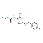 Carbamic acid, N-[2-amino-6-[[(4-fluorophenyl)methyl]amino]-3-pyridinyl]-, ethyl ester