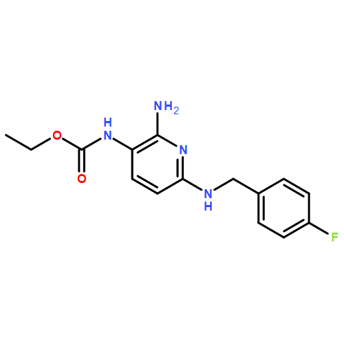 Carbamic acid, N-[2-amino-6-[[(4-fluorophenyl)methyl]amino]-3-pyridinyl]-, ethyl ester