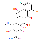 2-Naphthacenecarboxamide, 7-chloro-4-(dimethylamino)-1,4,4a,5,5a,6,11,12a-octahydro-3,6,10,12,12a-pentahydroxy-6-methyl-1,11-dioxo-,