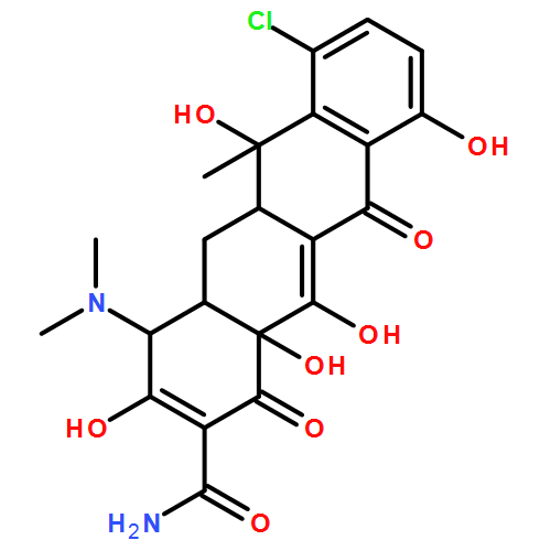 2-Naphthacenecarboxamide, 7-chloro-4-(dimethylamino)-1,4,4a,5,5a,6,11,12a-octahydro-3,6,10,12,12a-pentahydroxy-6-methyl-1,11-dioxo-,