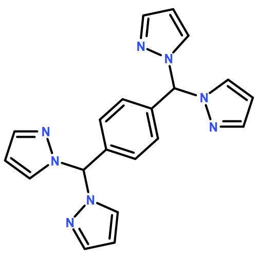 α,α,α',α'-tetra(1-pyrazolyl)-p-xylene