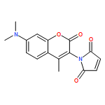 1H-Pyrrole-2,5-dione,1-[7-(dimethylamino)-4-methyl-2-oxo-2H-1-benzopyran-3-yl]-