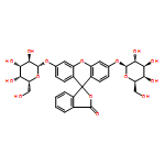 Spiro[isobenzofuran-1(3H),9'-[9H]xanthen]-3-one,3',6'-bis(b-D-galactopyranosyloxy)-