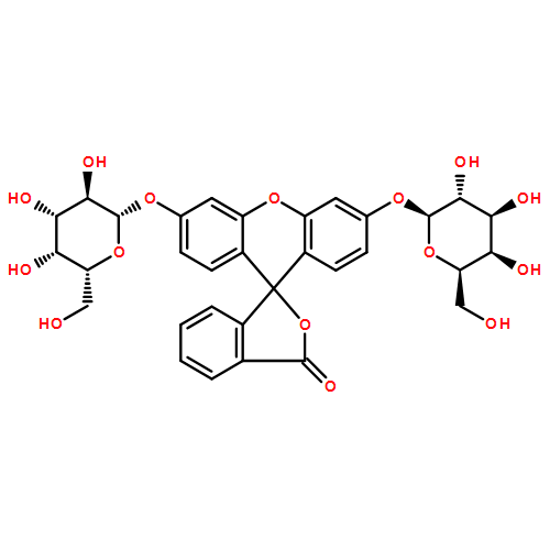 Spiro[isobenzofuran-1(3H),9'-[9H]xanthen]-3-one,3',6'-bis(b-D-galactopyranosyloxy)-