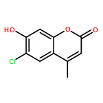 2H-1-Benzopyran-2-one,6-chloro-7-hydroxy-4-methyl-