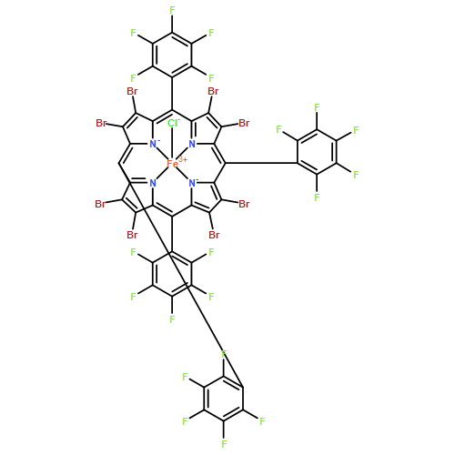 Iron, chloro[2,3,7,8,12,13,17,18-octabromo-5,10,15,20-tetrakis(2,3,4,5,6-pentafluorophenyl)-21H,23H-porphinato(2-)-κN21,κN22,κN23,κN24]-, (SP-5-12)-