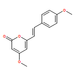 2H-Pyran-2-one, 4-methoxy-6-[(1E)-2-(4-methoxyphenyl)ethenyl]-