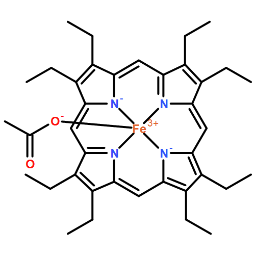 Iron, (acetato-κO)[2,3,7,8,12,13,17,18-octaethyl-21H,23H-porphinato(2-)-κN21,κN22,κN23,κN24]-, (SP-5-12)-