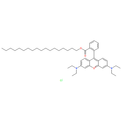 Xanthylium,3,6-bis(diethylamino)-9-[2-[(octadecyloxy)carbonyl]phenyl]-, chloride (1:1)