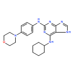 9H-Purine-2,6-diamine,N6-cyclohexyl-N2-[4-(4-morpholinyl)phenyl]-