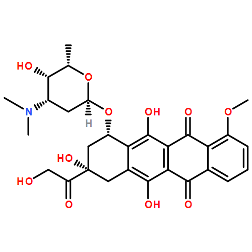 5,12-Naphthacenedione,7,8,9,10-tetrahydro-6,8,11-trihydroxy-8-(2-hydroxyacetyl)-1-methoxy-10-[[2,3,6-trideoxy-3-(dimethylamino)-a-L-lyxo-hexopyranosyl]oxy]-,(8S,10S)-