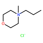 Morpholinium, 4-methyl-4-propyl-, chloride