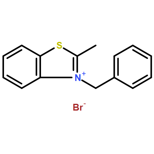 Benzothiazolium, 2-methyl-3-(phenylmethyl)-, bromide