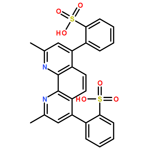 Benzenesulfonic acid, (2,9-dimethyl-1,10-phenanthroline-4,7-diyl)bis-