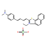 Naphtho[2,1-d]thiazolium,2-[4-[4-(dimethylamino) phenyl]-1,3-butadienyl]-3-ethyl-,perchlorate 