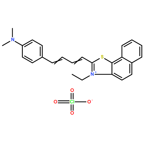 Naphtho[2,1-d]thiazolium,2-[4-[4-(dimethylamino) phenyl]-1,3-butadienyl]-3-ethyl-,perchlorate 